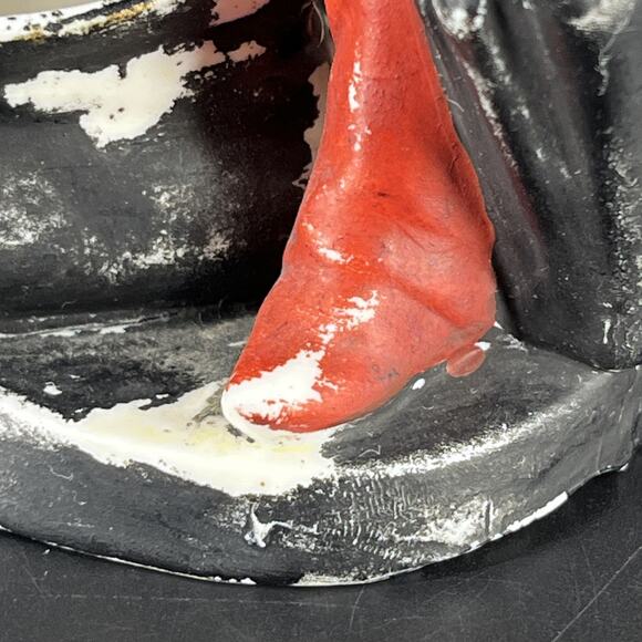 Antique Dapper Frog Top Hat Umbrella Bag Grafenthal Bisque Vase Match Holder - Picture 5 of 16